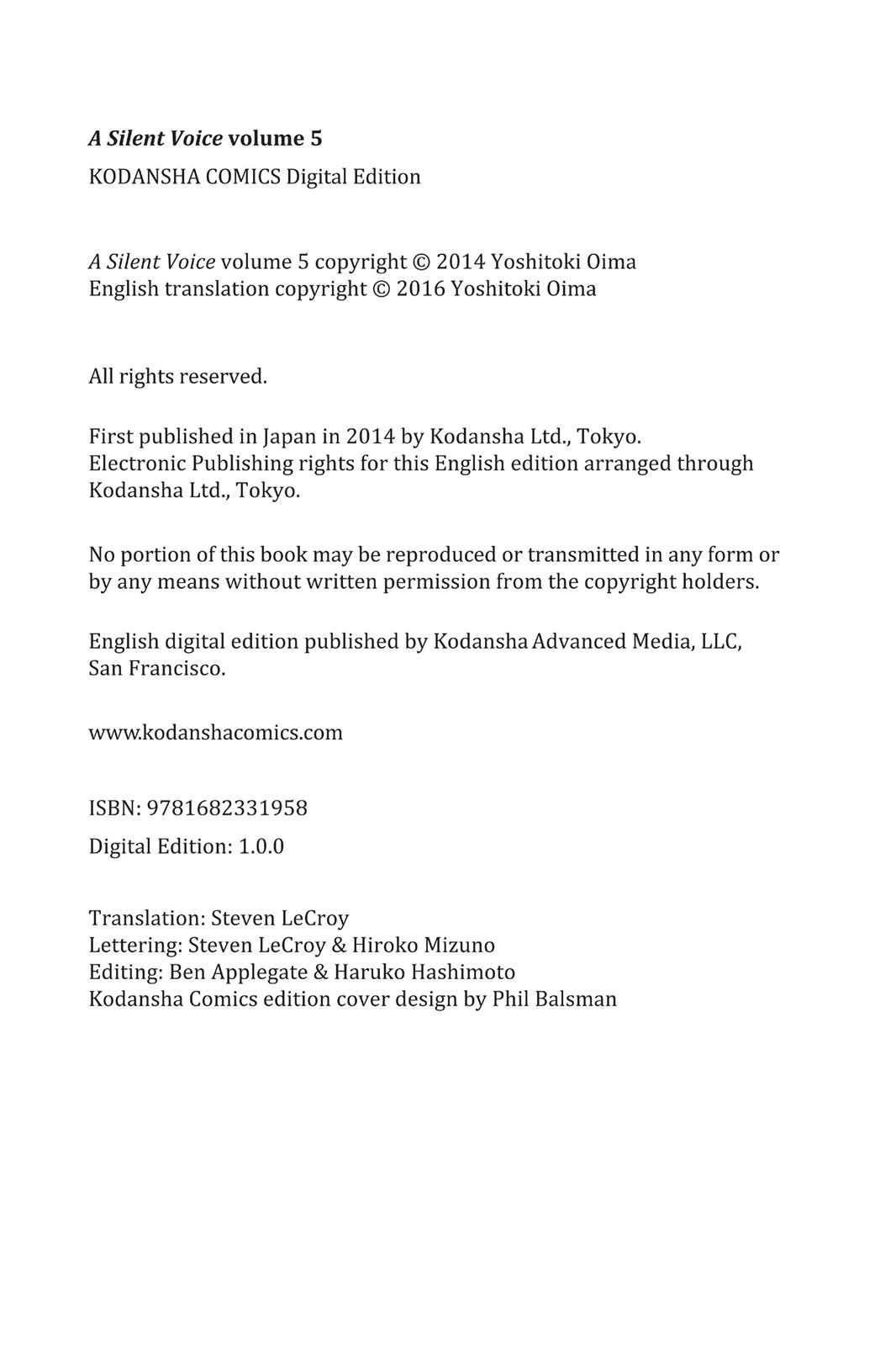 Read A Silent Voice EN Manga Online