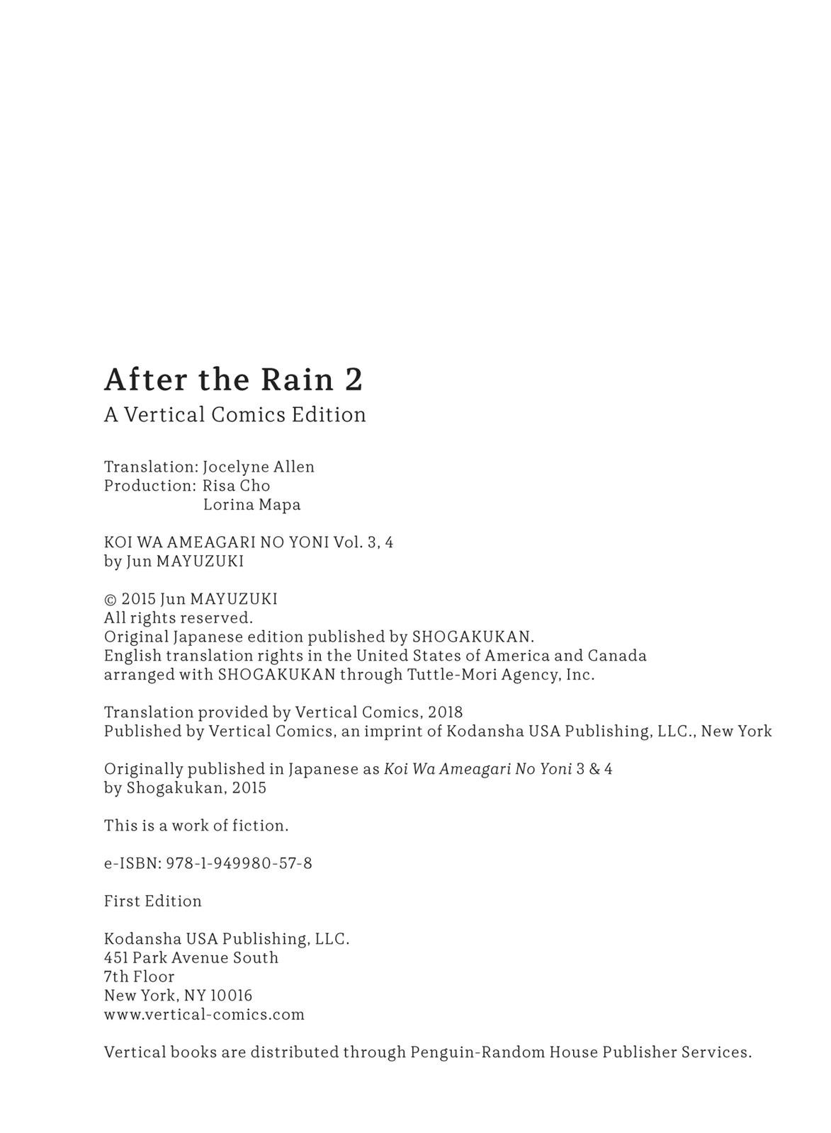 Read After the Rain EN Manga Online