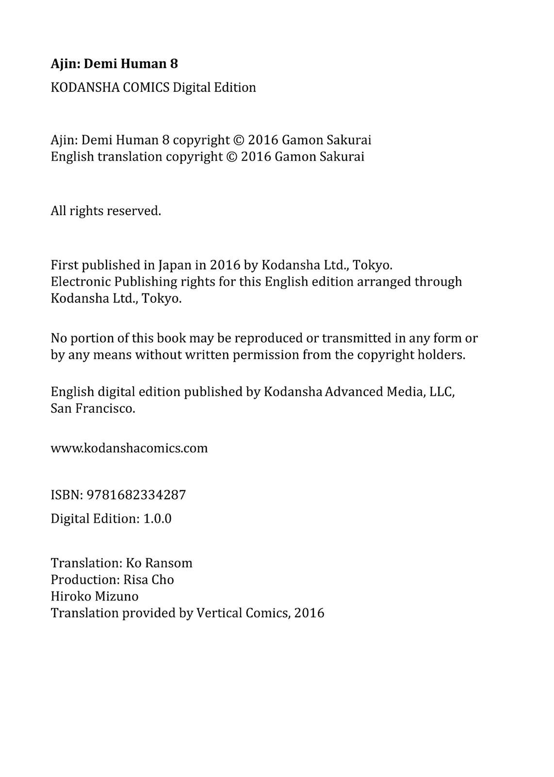 Read Ajin_ Demi Human EN Manga Online