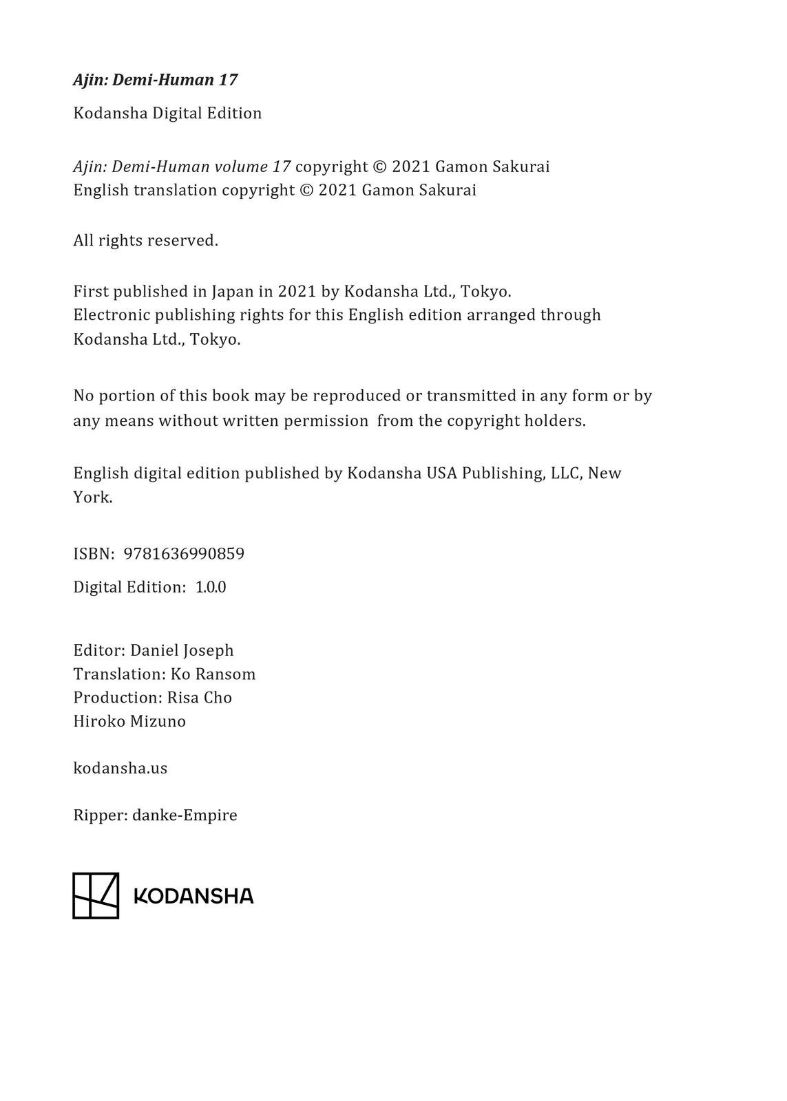 Read Ajin_ Demi Human EN Manga Online