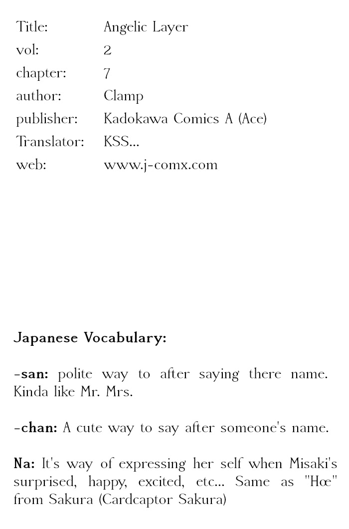 Read Angelic Layer EN Manga Online