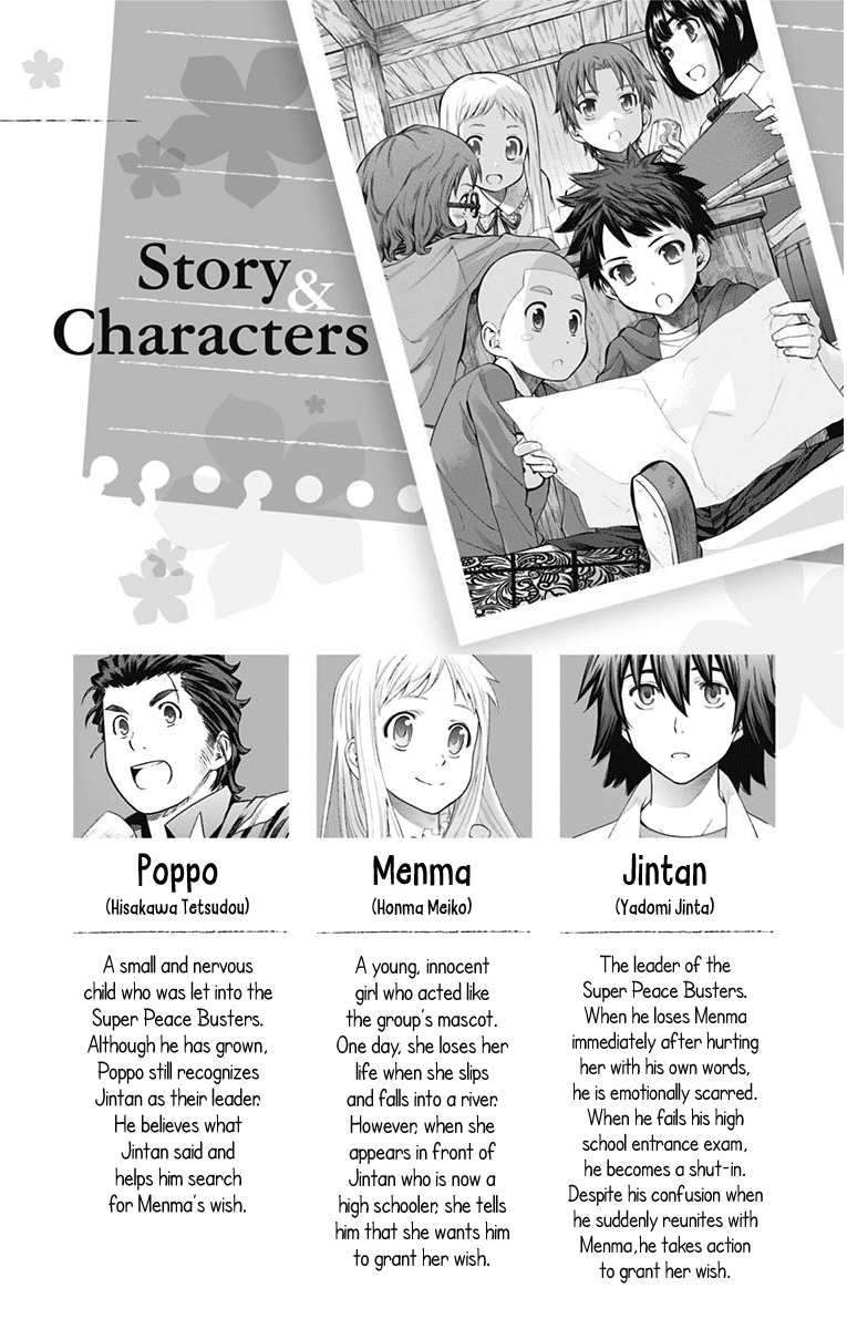 Read Ano Hi Mita Hana no Namae wo Bokutachi wa Mada Shiranai EN Manga Online