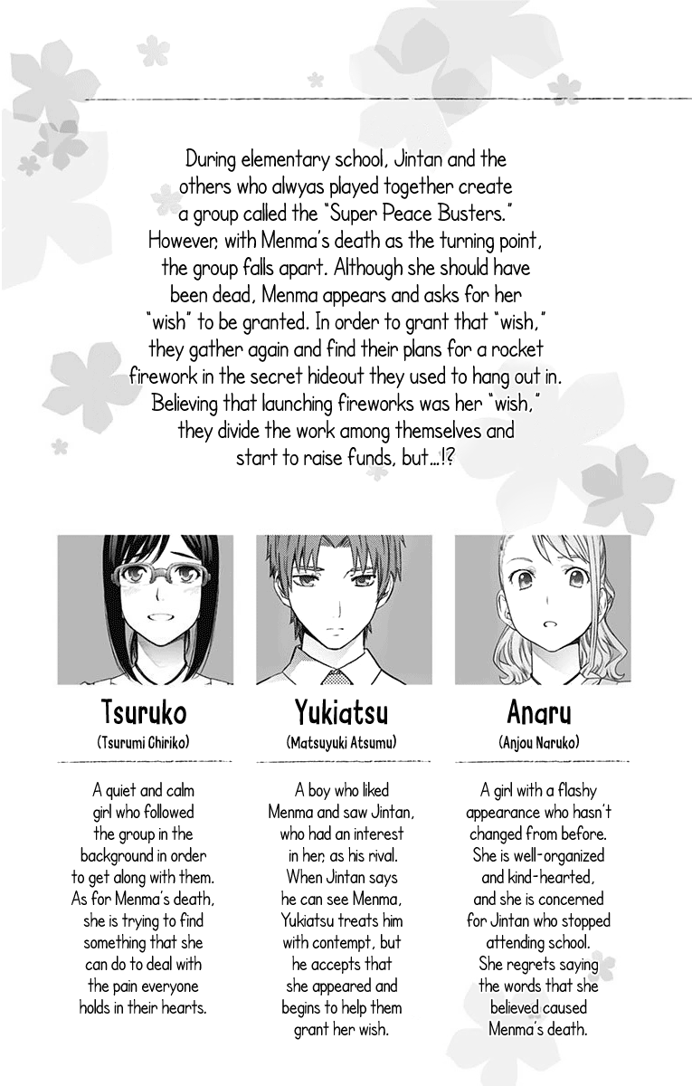 Read Ano Hi Mita Hana no Namae wo Bokutachi wa Mada Shiranai EN Manga Online