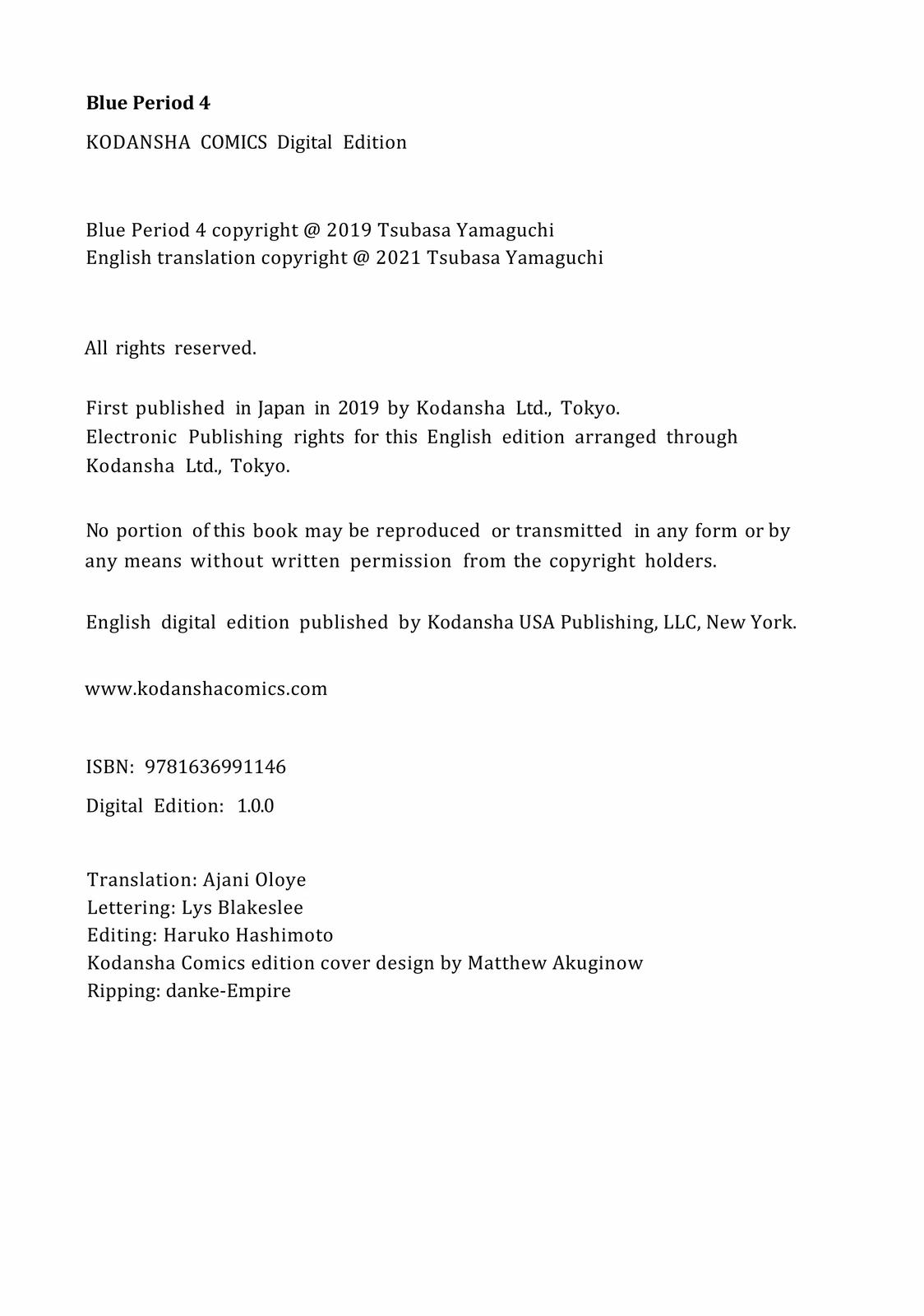 Read Blue Period EN Manga Online