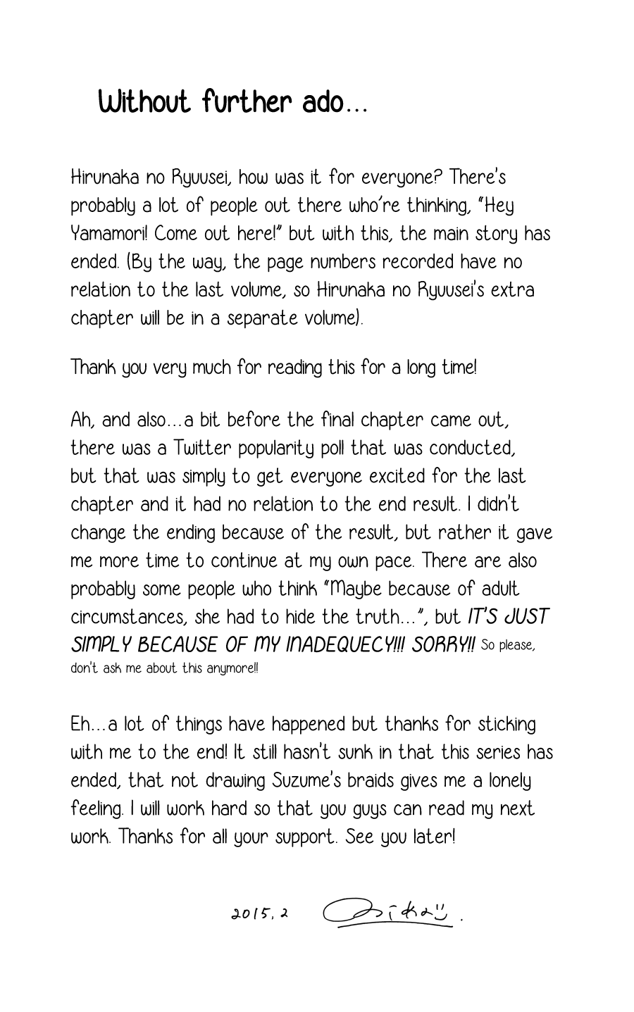 Read Daytime Shooting Star EN Manga Online