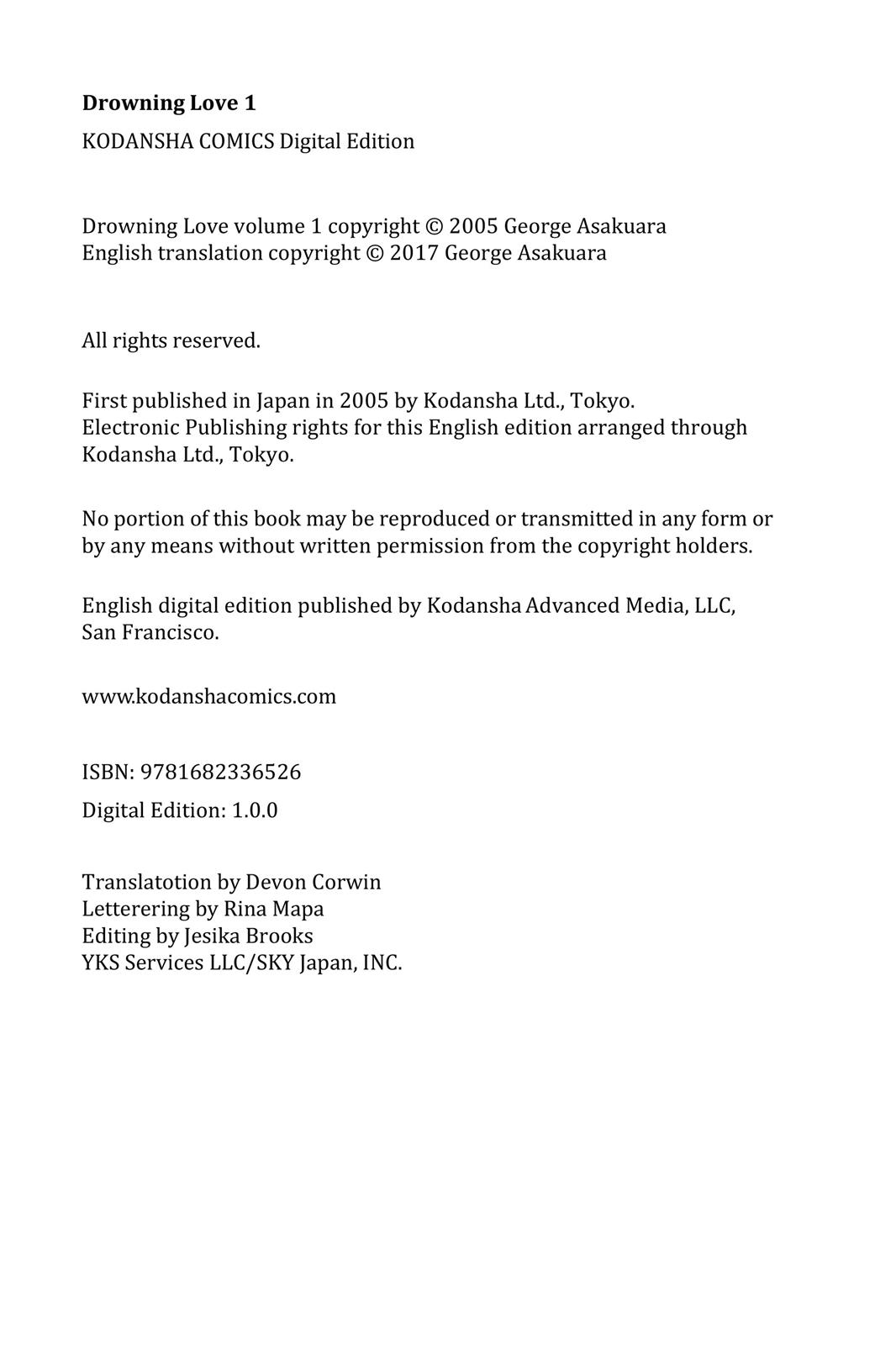 Read Drowning Love EN Manga Online