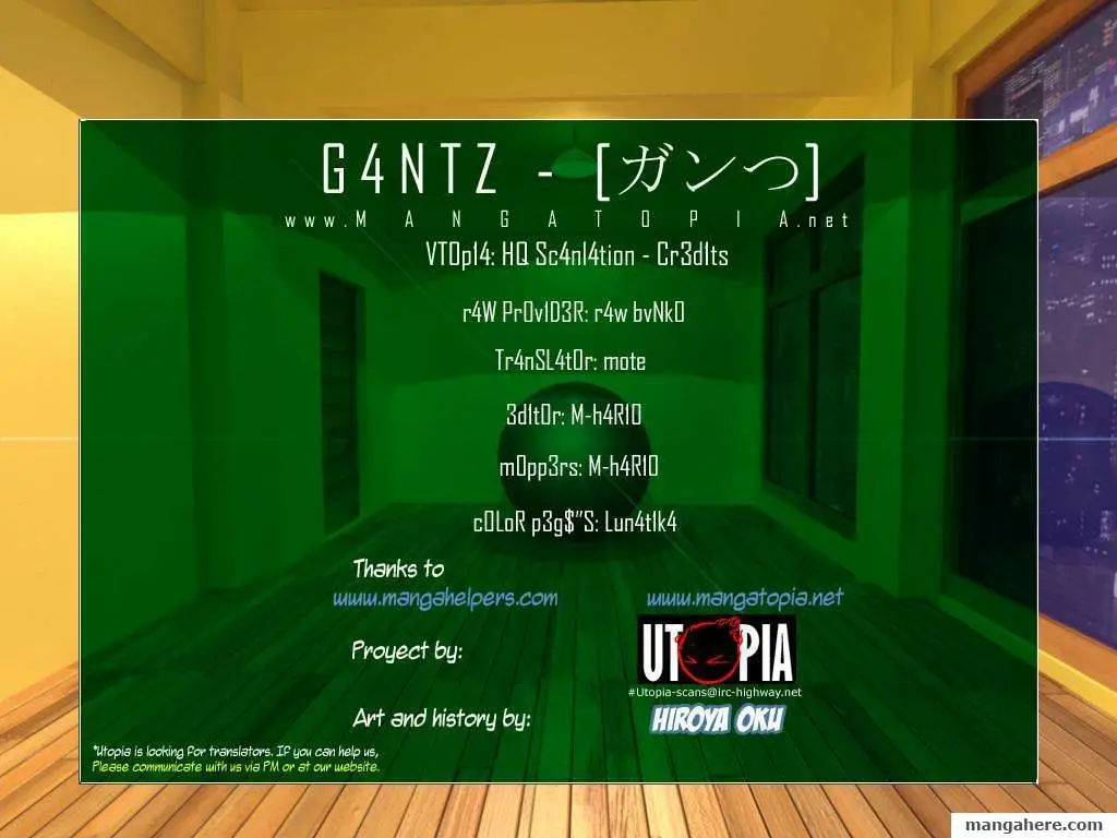 Read Gantz EN Manga Online