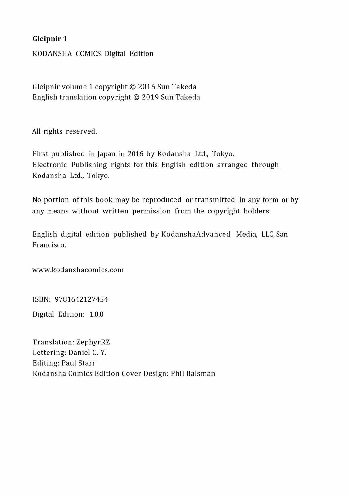 Read Gleipnir EN Manga Online