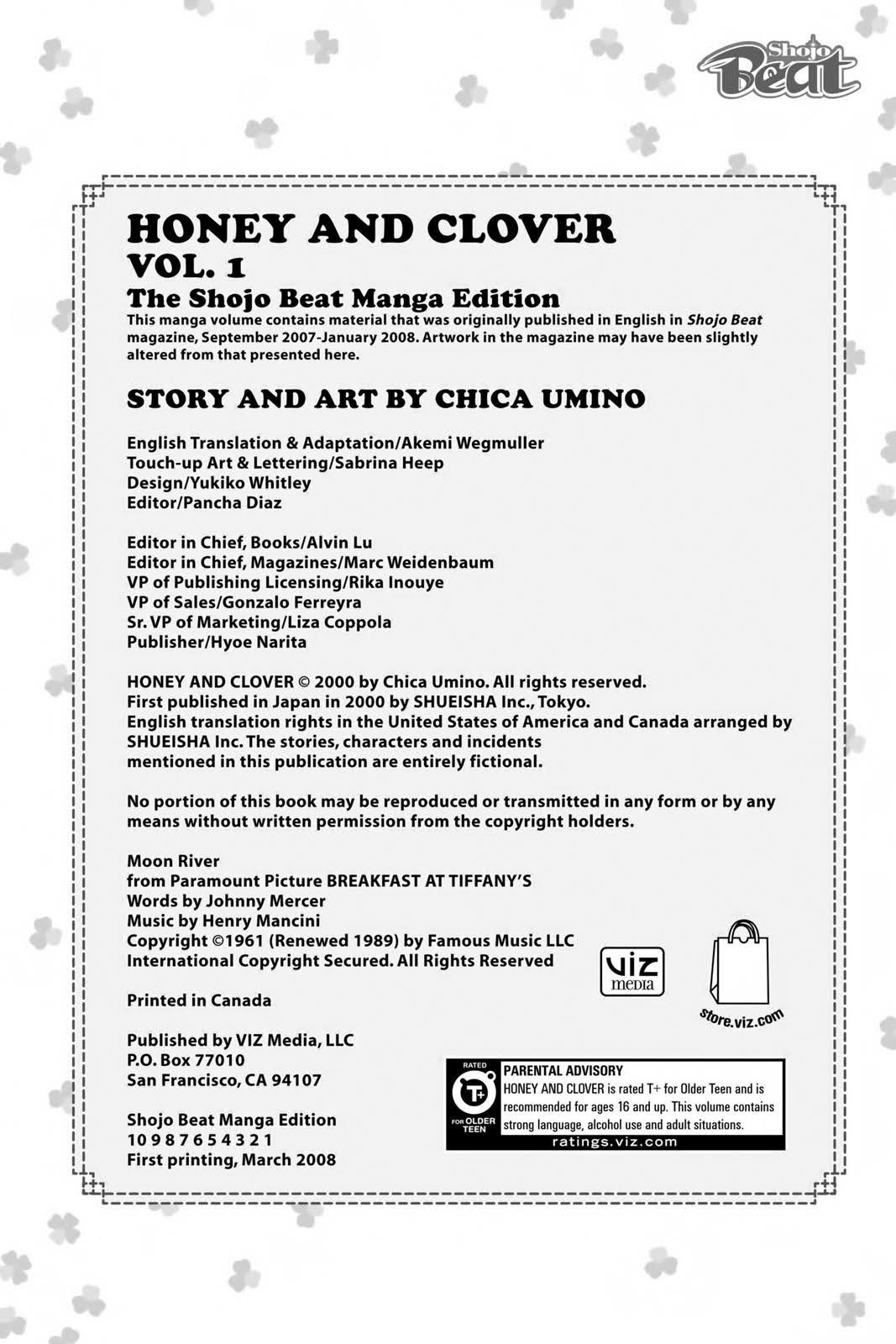 Read Honey and Clover EN Manga Online