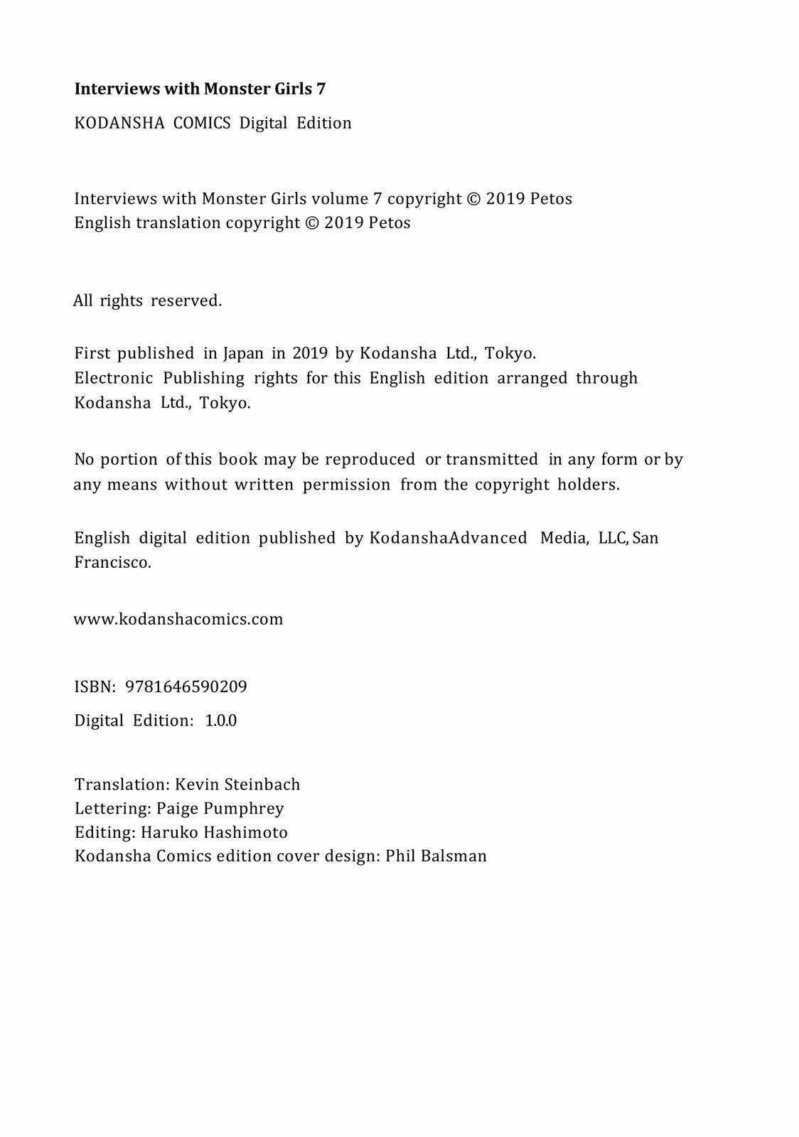 Read Interviews with Monster Girls EN Manga Online