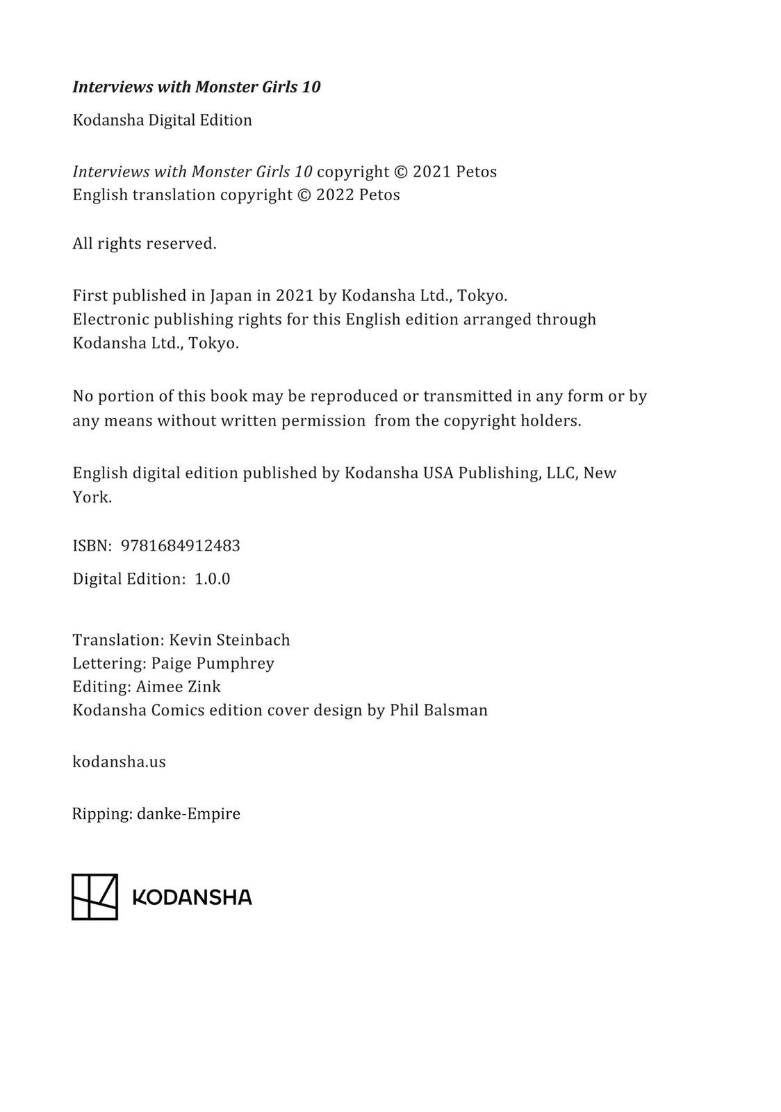 Read Interviews with Monster Girls EN Manga Online