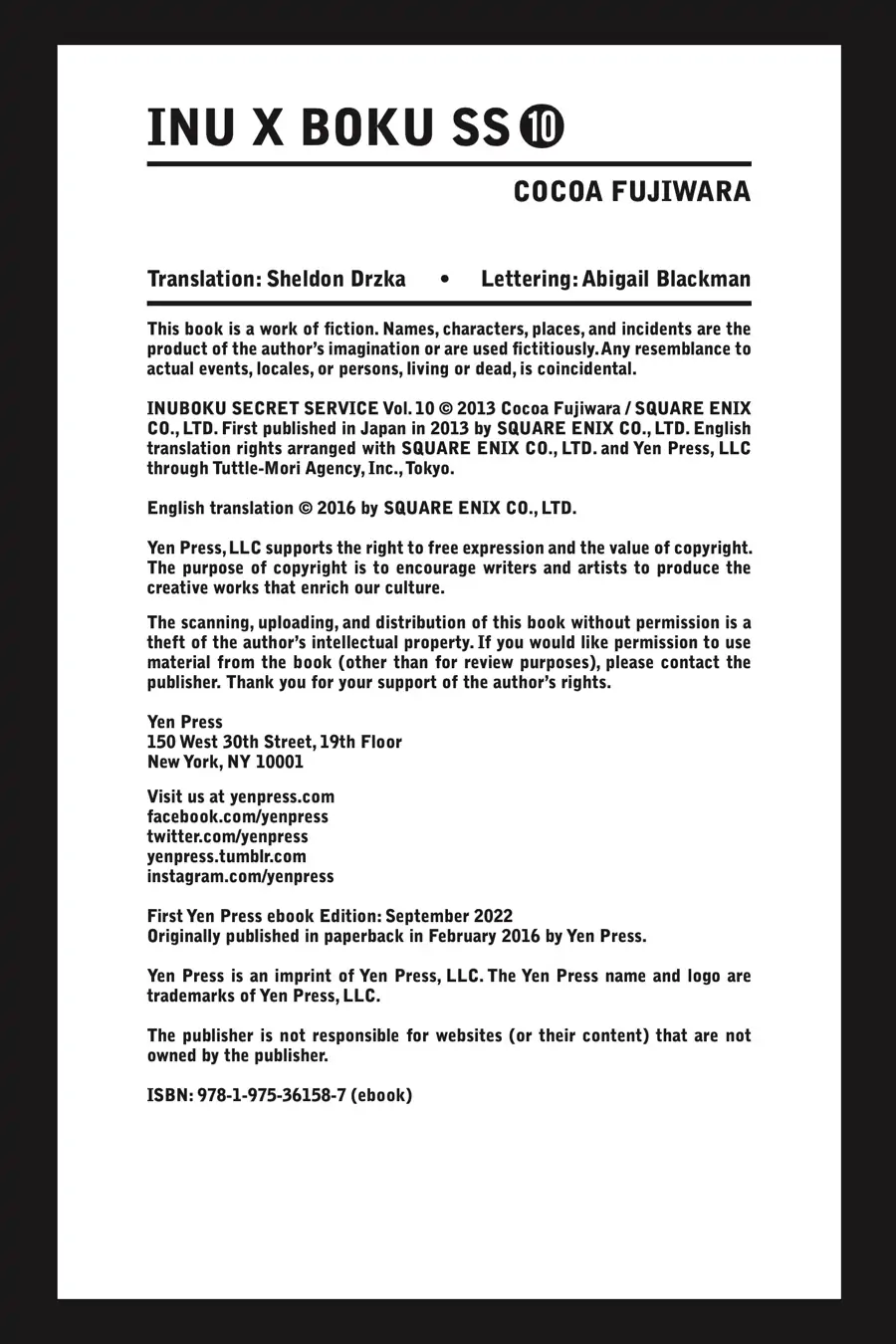 Read Inu x Boku SS EN Manga Online