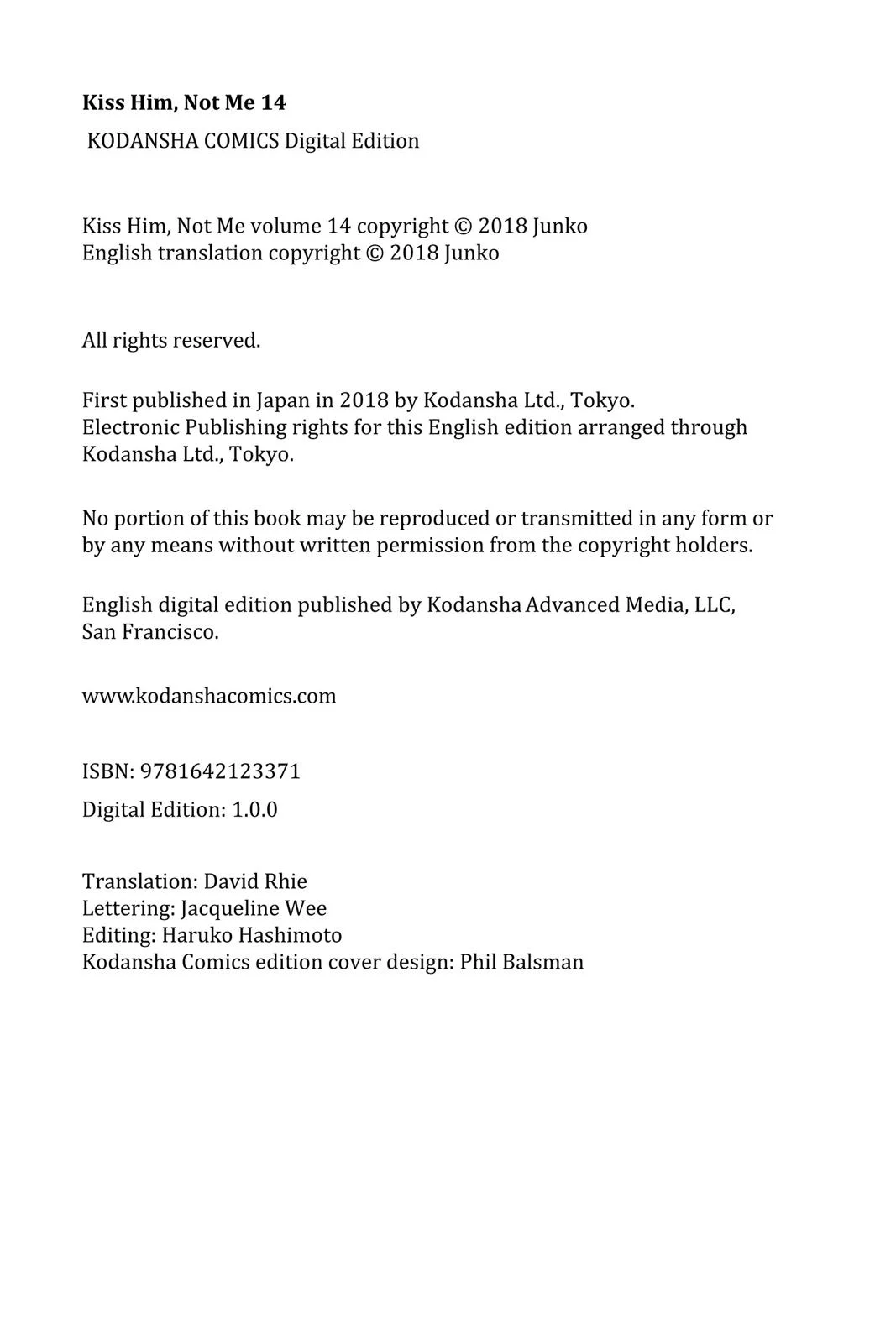 Read Kiss Him, Not Me EN Manga Online