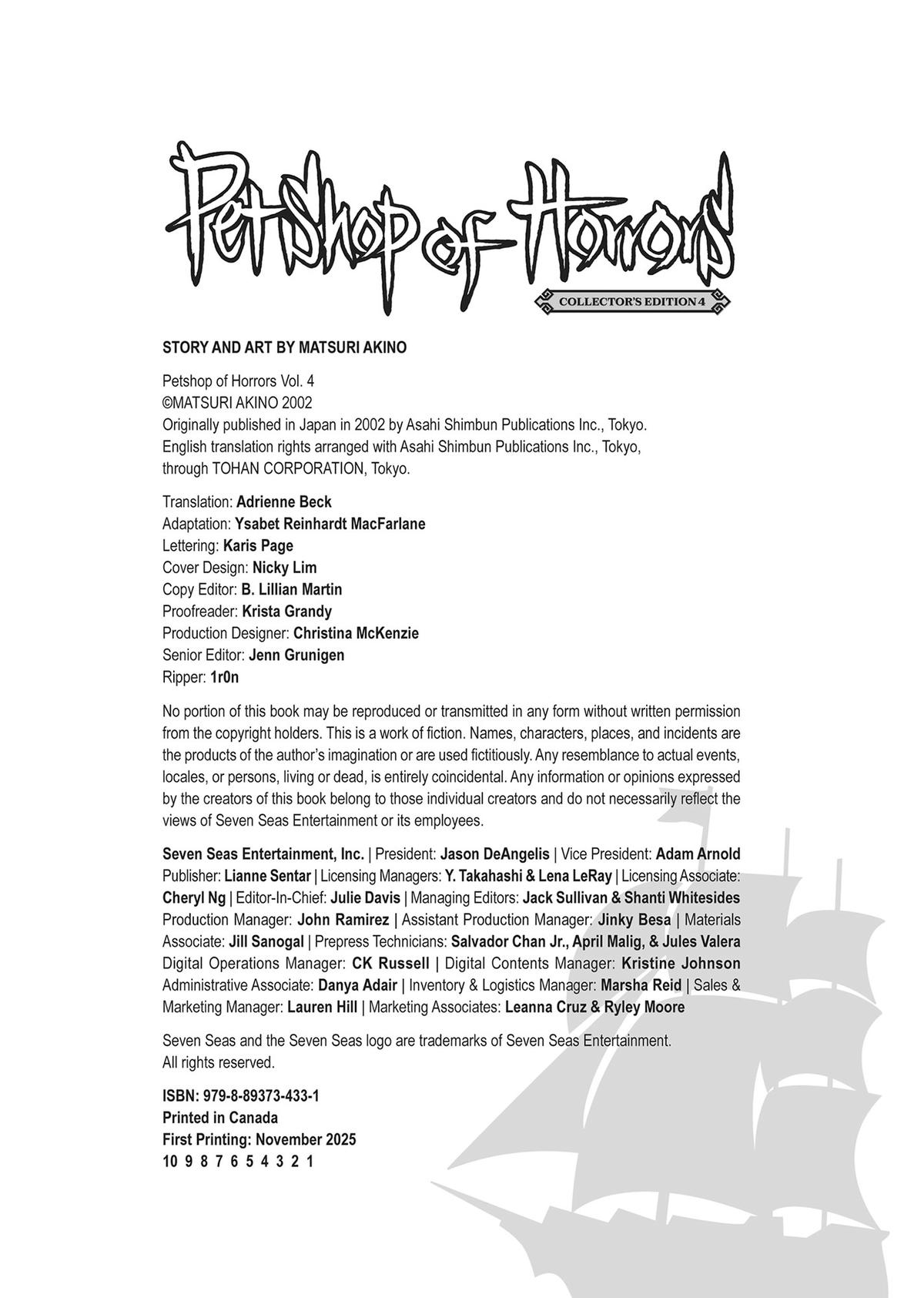 Read Pet Shop of Horrors EN Manga Online