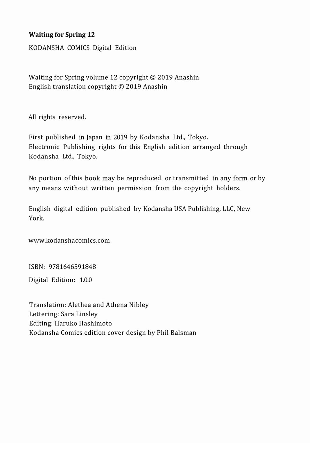 Read Waiting for Spring EN Manga Online