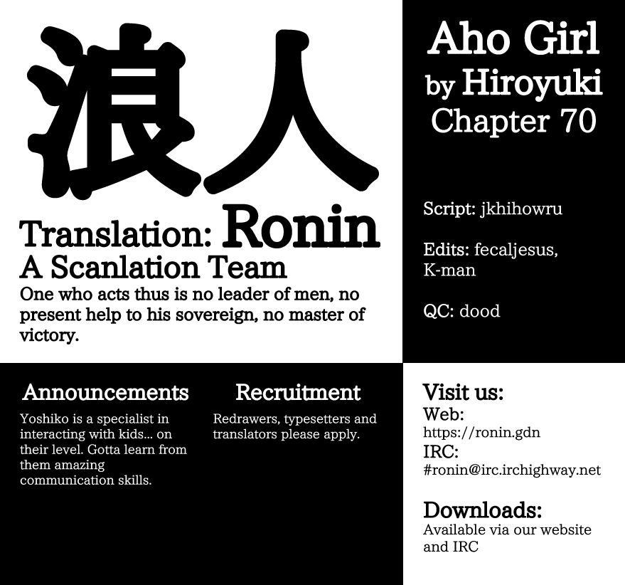 Read Aho Girl ES Manga Online