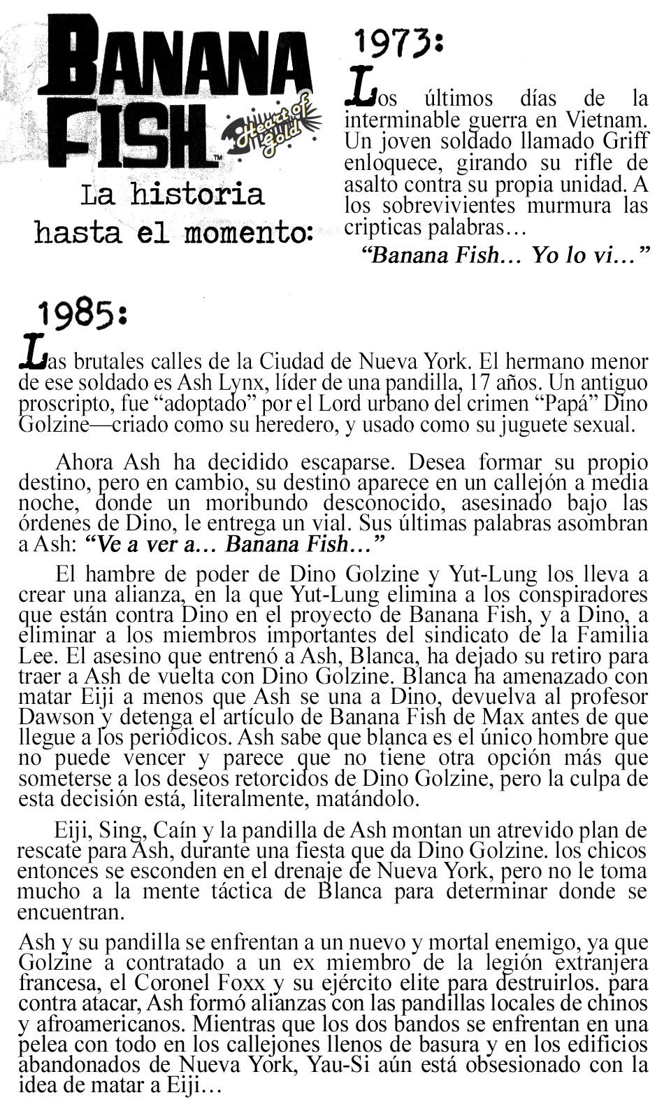 Read Banana Fish ES Manga Online