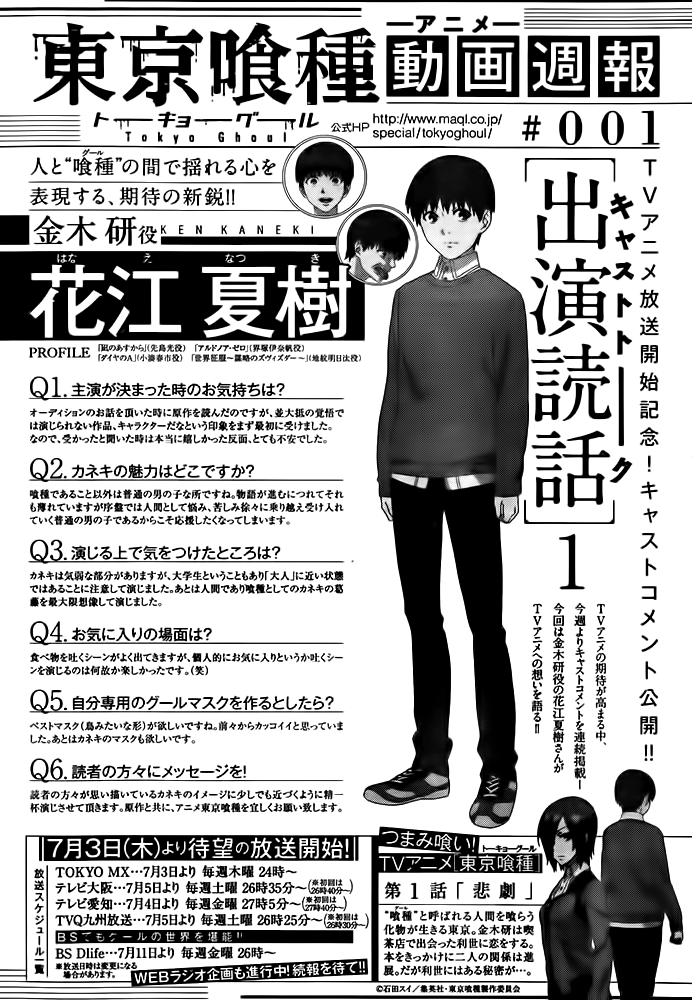 Read Tokyo Ghoul ES Manga Online